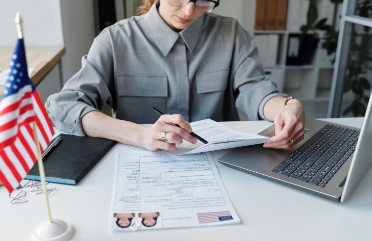 Professional reviewing Italian documents for NAATI certified translation to English in Australia