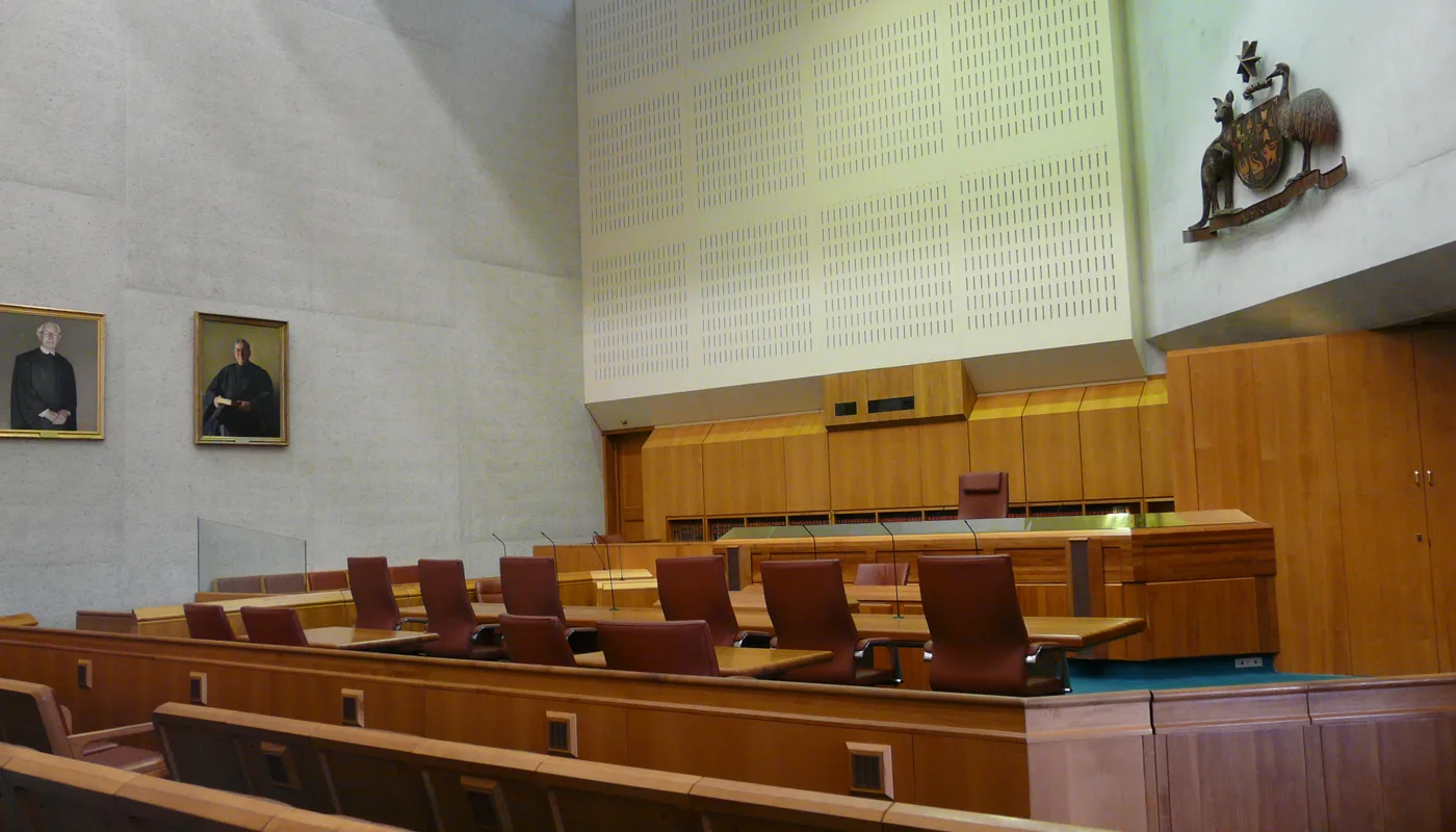 Australian courtroom relevant to court records translation