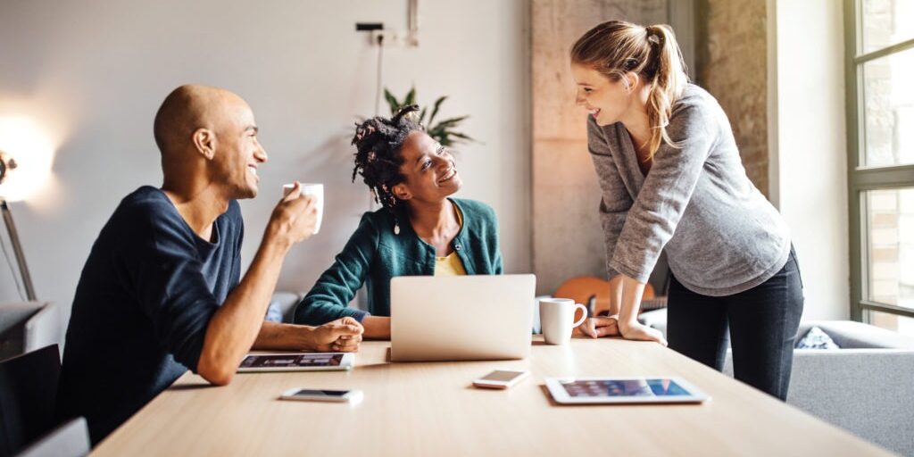 Professional translator working